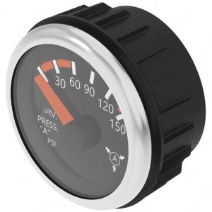 Freightliner A22-65540-000 Brake Pressure Gauge, Reservoir, Black, PSI