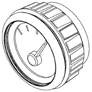 Freightliner A22-78483-002 Ammeter Gauge, 100 amp, Stainless Steel