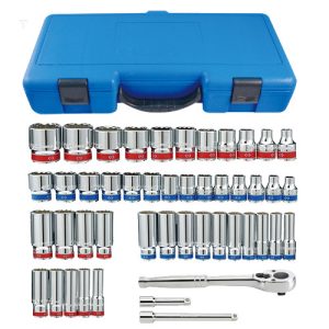 KT Pro Drive Socket Set, 47 Pieces, 3/8" SAE & Metric (A3005CR)