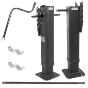 JOST A401.G.17 Landing Gear Set, Inside Mount, 17" Travel, Cushion Foot 10"x10"