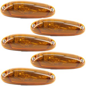 Freightliner A66-02872-002 Maker Light (5 Pack), Amber, LED