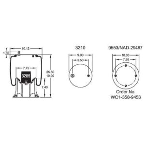 Automann AB1DK23L-9238 Air Spring, Rolling Lobe (Genuine)
