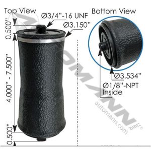 Automann ABSZ70-122 Air Spring, Cabin PACCAR