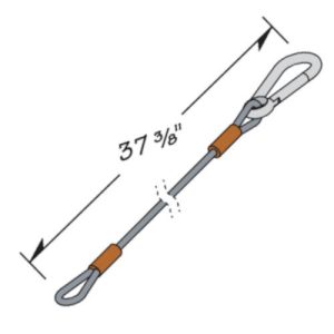 Stemco ATD000016 Cable 35.375" w/ Copper Swaged Ends
