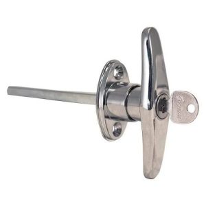 Buyers Products B2392L Locking Door Handle, T-Type, Chrome