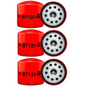 Baldwin B7131 Oil Filter, Spin-On (3 Pack)