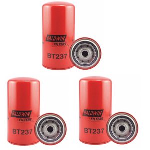 Baldwin BT237 Oil Filter, Spin-On (3 Pack)