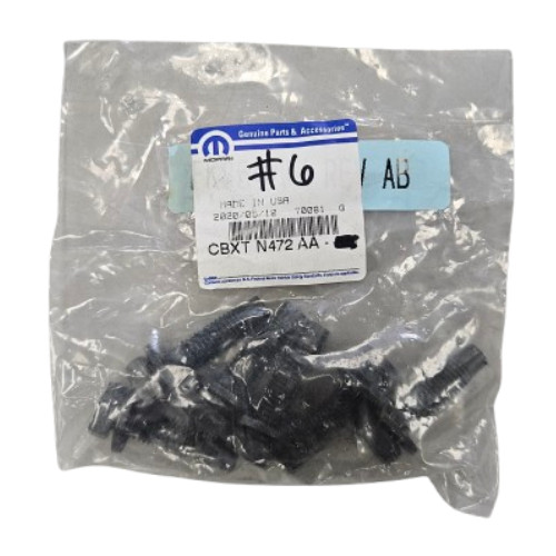 Mopar CBXTN472AA Bolt Kit, Hexagon Head (6 Pack)(Genuine)