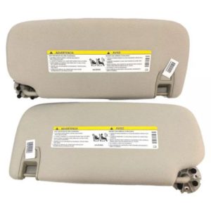 Mopar 1LS27HL1AG & 1LS25HL1AG Sun Visor Set, Left & Right, Beige (Genuine)