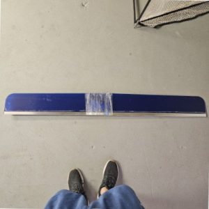 1987-1991 Ford Bronco Hood Deflector, Blue E8TZ-16C900-F (Genuine)