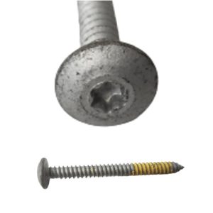 ENG38020 Round Head Screw, 1/4-14x2-1/2 Hex (100 Pack)