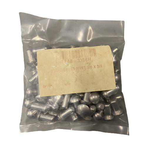 Button Head Rivet 1/8" x 3/4", Round Head (70 Pack) - Image 2