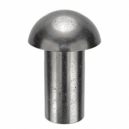 Button Head Rivet 1/8" x 3/4", Round Head (70 Pack)