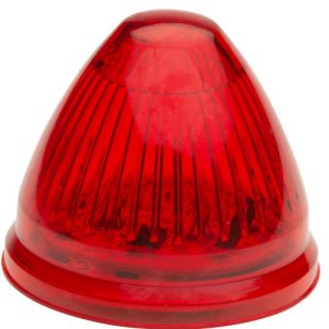 Grote G3092 Clearance Marker, 2" Red Beehive, 9 Diode
