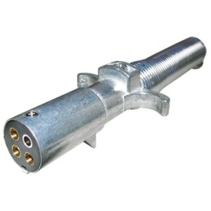 Globetech GT-3004 4-Way Plug w/Spring Guard, Zinc Die Cast