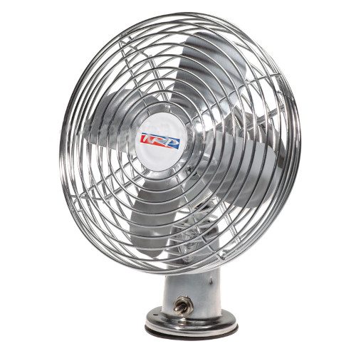 TRP HD10200 Dash Fan, 12V, Chrome 10" Swivel Base