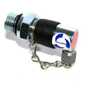 Checkfluid KP1415MV Pushbutton Valve, M14x1.5, Viton, Steel