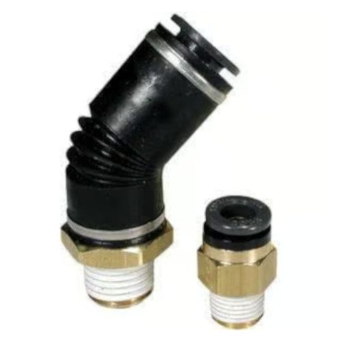 SMC KV2LF03-34 Pneumatic Fitting Airline, 5/32 PTC x 1/8 Female NPT 90? Elbow