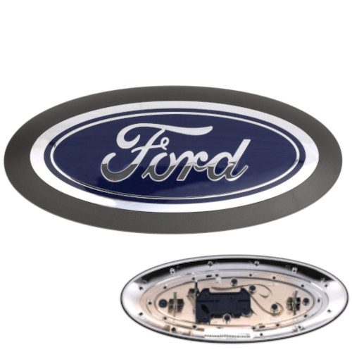 Ford LC3Z-8213-A Grille Emblem, Gray (Genuine)