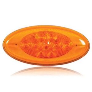 Maxxima M63122Y Turn/Side Marker Lightning, Oval Amber Side, Peterbilt Replacement