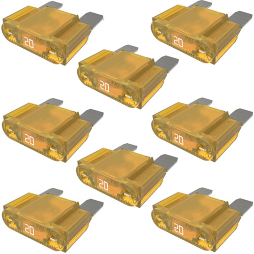 Littelfuse MAX20 AMP Fuse, Automotive Blade Fuse (8 Pack)