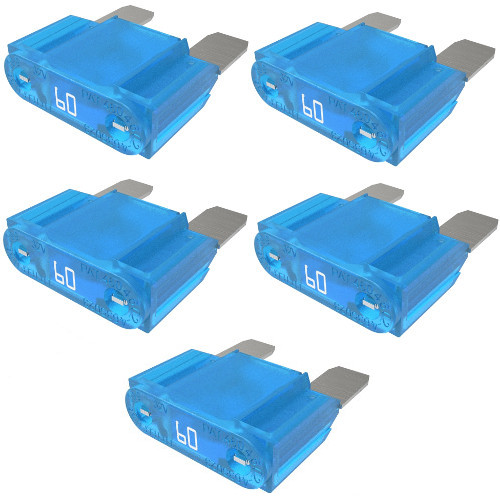 Littelfuse MAX-60 AMP Fuse, Automotive Blade Fuse (5 Pack)
