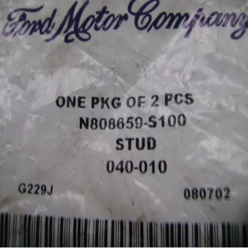 Ford N808659-S100 Stud, New (2 Pack) (Genuine)