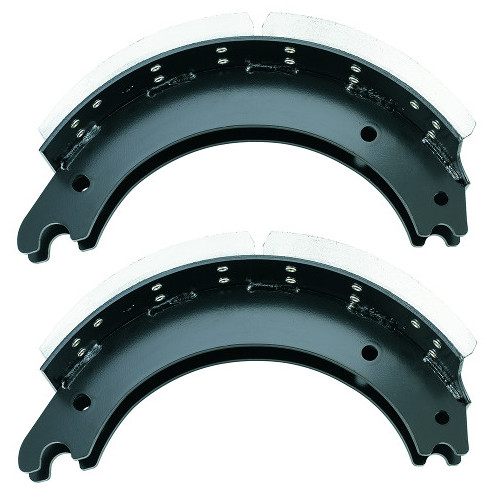 15" x 4" 1308QS Brake Shoe Kit, 23K Single Web Front w/ Hardware, Neobrake, Reman