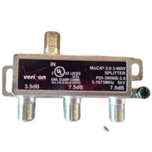 Verizon PDI-3WWBB-2.0 Coax Splitter, 3-Way Balanced