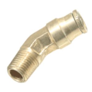 Parker 179PMTNS-6-8 Push-In Fitting Replacement, 45° Swivel, Elbow, Push-In Fitting 3/8"T x 1/2"P, (Pro-Par PROBF6-120)