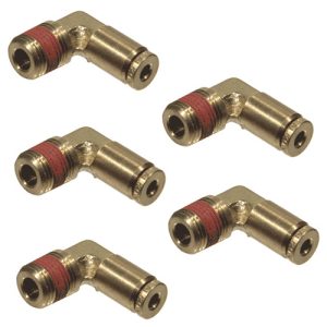 90° M Elbow Swivel-Dot, Push In Fitting 1/4"T x 3/8"P Pro-Par PROBF6-55 (5 Pack)