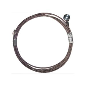 Pro-Par PRODCS-95-716 Door Cable Roll Up, Pair 7/16" Eye, 95" length, Stainless Steel