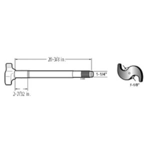 Pro-Par PROWC170L Camshaft LH, 28 Spline (E-9733, 10500234, L-3287)