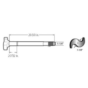Pro-Par PROWC171R Camshaft RH, 28 Spline (E-9734, 10500454, L-3286)