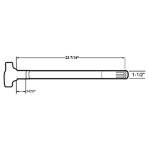 Pro-Par PROWC523R RH CAM 10 Spline 23-7/16" Length, 1-1/2" Diameter