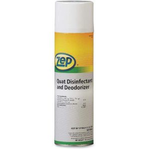 R02501 Zep Quat Disinfectant Deodorizer, Aerosol, 24 oz (1.50 lb), Fresh Clean, Lemon Scent?