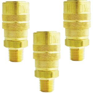 Milton S-716 1/4" MNPT Male M Style (3 Pack) Kwik Change Coupler