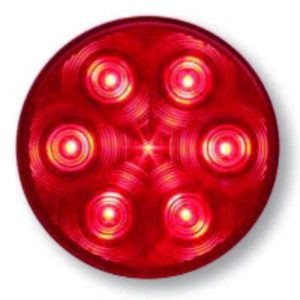 Road Choice STT13RWL Stop/Turn/Tail Light 4" Round Red