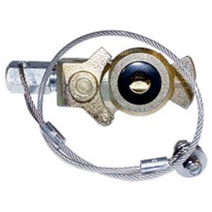 Tectran 10101ZFX Dummy Gladhand, Cast Iron, Hex Hand w/ Lanyard