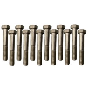 TSCNAA-624 Cap Screw Bolt, Hex Head 1/2"-13x3" (12 Pack)