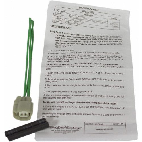 Motorcraft WPT-1116 Sensor Connector, Wheel Speed, Pigtail (Genuine)