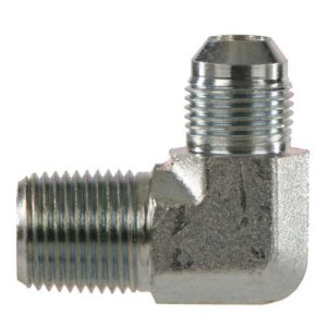 ZCS6405-20-20 Hydraulic Fitting, 90? Elbow, 1-1/4" JIC (1-5/8"-12 thread) x 1-1/4" NPTF Male Elbow