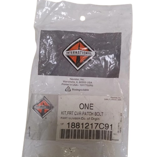 International 1881217C91 Bolt, Cover Patch Front