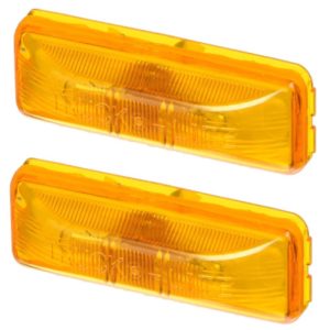 Trucklite 19200Y Clearance Light, Yellow Rectangle (2 Pack)