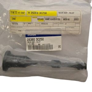 Hyundai 263603C250 Relief Valve Assembly (Genuine) OEM
