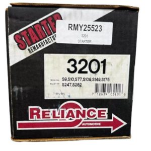 Reliance 3201 Starter (Remanufactured) (Delco Remy 25523)