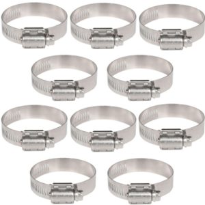 Breeze 63056 Hose Clamp, 3-1/16" - 4" Marine Grade SS (10-Pack)