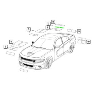 Mopar 6UQ45XXXAA Decklid Decal (Genuine)