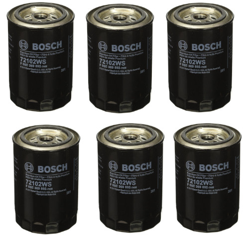 Bosch 72102WS Oil Filter, Engine (6 Pack) (Genuine)