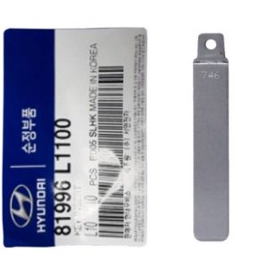 Hyundai 81996L1100 Key Blank, Fob Insert (Genuine) OEM